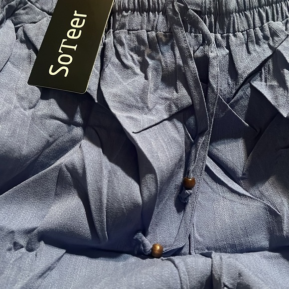 SoTeer Elastic Drawstring w/ Pockets Pull On Cuffed Hem Shorts | NEW!!!💙💙 - Picture 7 of 7